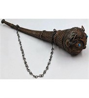 A Handmade Copper Figural Trumpet, Possibly North