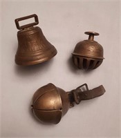 Group- Antique Brass Bells