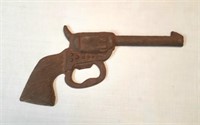 Rare Vintage Cast Iron Pistol Bottle Opener