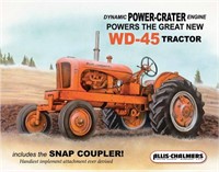 Allis-Chalmers Tractor Tin Sign