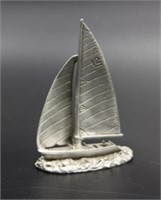 3" SPOONTIQUES PEWTER SAIL BOAT