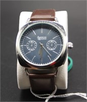 AMERICAN EXCHANGE WATCH - BLUE FACE - LEATHER