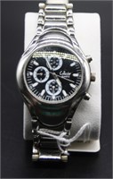 COLLEZIO STAINLESS STEEL WATCH - BLACK DIAL