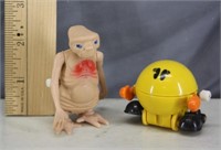 1980'S E.T. & PAC MAN WIND UP TOYS