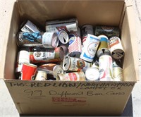 BOX OF OLD BEER CANS INCLUDES SOME TALLBOYS