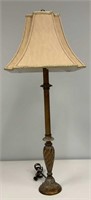 Tall Candlestick Lamp with Custom Shade