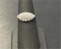 10KT WG Vintage Princess-Cut Ring
