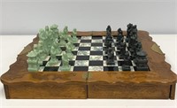 Asian Wooden Chess Set