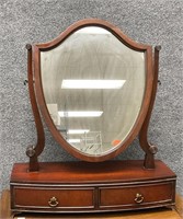 Vintage Freestanding Shield Mirror