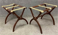 Pair of Folding Luggage Stands