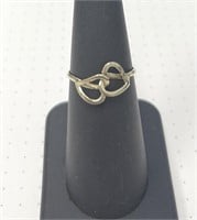 10KT Heart Pinky Ring