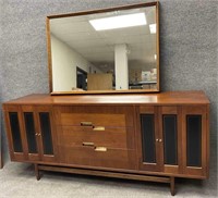Mid Century Modern Dresser with Mirror