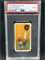 1909-11 T206 Ed Konetchy, Glove Above PSA 2
