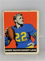 1948 Leaf Gum Bobby Bomber Layne #6