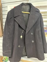 Navy pea coat size 38