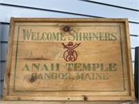 Welcome Shriners Anah Temple Bangor Maine - back