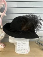 Vintage doeskin felt hat