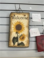 Hand painted slate sign