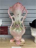 Vintage luster ware vase 19 3/4 tall