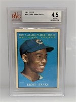 1961 Topps #485 Ernie Banks MVP Beckett 4.5 HOF