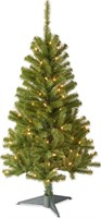 Pre-Lit Artificial Full Christmas Tree,4ft