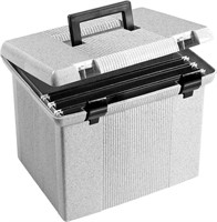 Pendaflex Portable File Box with Rails,