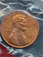 Uncirculated 1977-D Lincoln Penny In Mint Cello