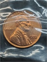 Uncirculated 1972 Lincoln Penny In Mint Cello