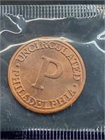 Uncirculated Philadelphia Mint Coin In Mint Cello