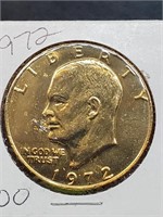 Gold Plated 1972 Ike Dollar