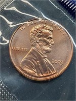 Uncirculated 2003 Lincoln Penny In Mint Cello