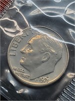 Uncirculated 1971-D Roosevelt Dime In Mint Cello
