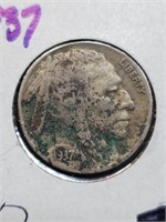 1937 Buffalo Nickel Corroded