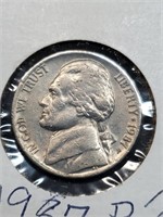AU 1987 Jefferson Nickel