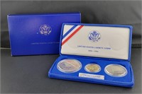 1986 Liberty $5 Gold Coin, Silver & Half Dollar