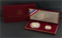 1988 $5 Gold Coin & Proof Silver Dollar (B)