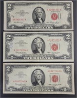 Jefferson $2 Bills 1953 & 1963 (2)