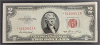 1953 Star Note $2 Bill
