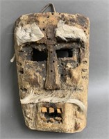 Ancient African Wooden Tribal Mask
