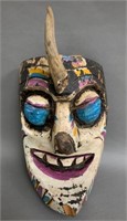 Rare Vibrant Coloured Mexican Ceremonial Mask