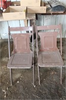 Antique Folding Chairs (2)