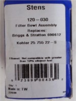 Stems 120-030 Filter Bowl Assembly NIB