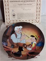 "Geppetto Creates Pinocchio" Plate