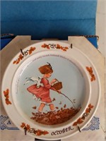 "October" Plate