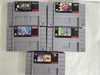 Lot of 5 Super Nintendo Games