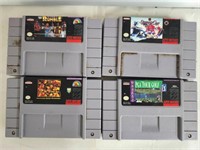 Lot of 4 Super Nintendo Games