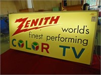 Zenith Color TV Hanging Sign