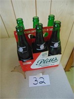 Plitt's 6 Pack Gingerale Paper Carrier With Bottle