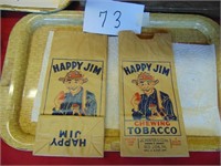 2 Happy Jim Chewing Tobacco Bags