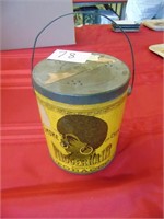 Nigger Hair Tobacco Tin With Handle